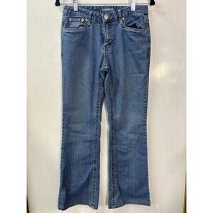 Canyon River Blues Stretch Flared‎ Bootcut Denim Jeans Women's 9 Blue Mid Rise